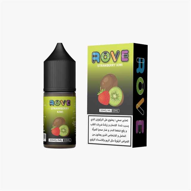 ROVE Strawberry Kiwi vape liquid bottle and box